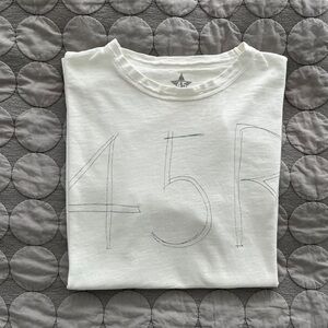 45R Men’s White Graphic Tee